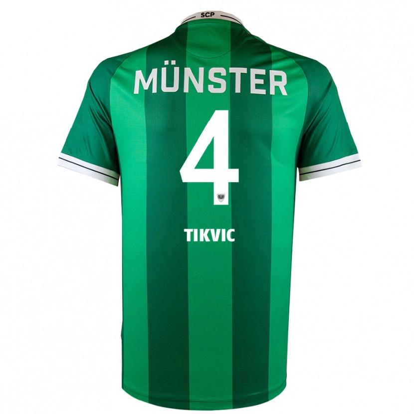 Danxen Kvinnor Antonio Tikvic #4 Grön Vit Hemmatröja Matchtröjor 2025/26 Tröjor T-Tröja