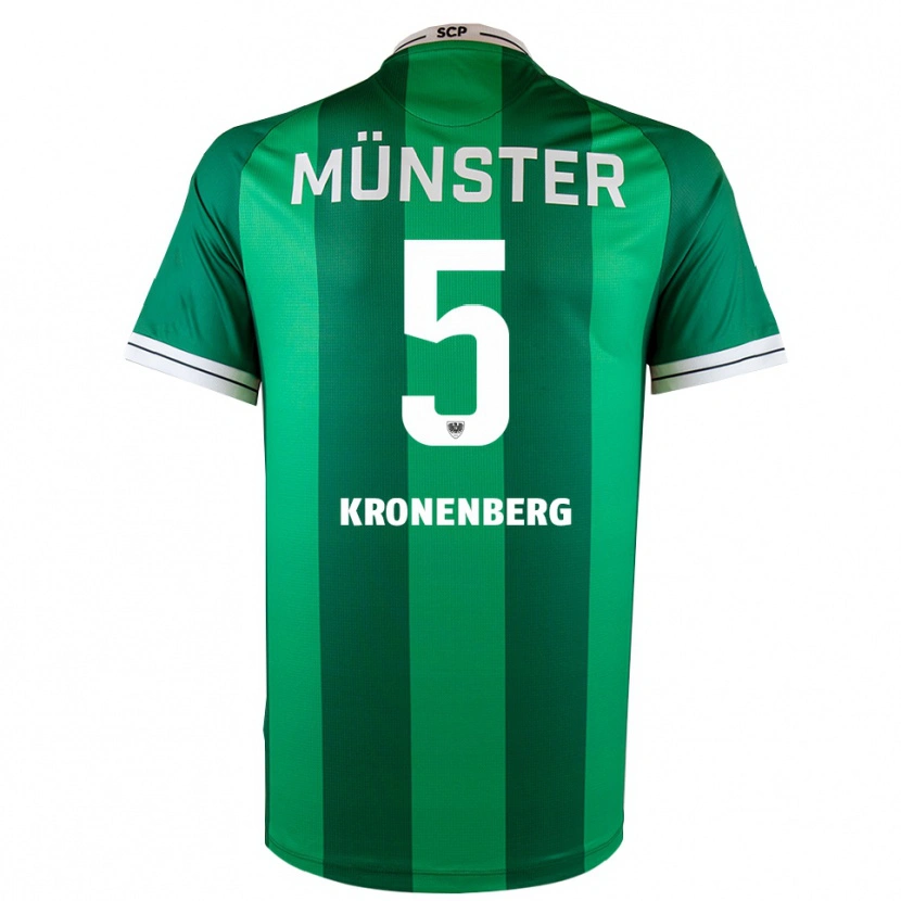 Danxen Kvinnor Ben Kronenberg #5 Grön Vit Hemmatröja Matchtröjor 2025/26 Tröjor T-Tröja