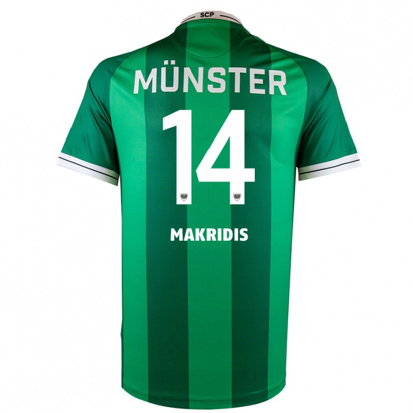 Danxen Kvinnor Charalambos Makridis #14 Grön Vit Hemmatröja Matchtröjor 2025/26 Tröjor T-Tröja