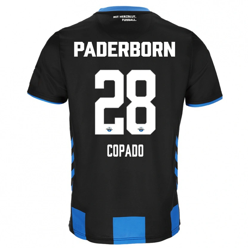 Danxen Kvinnor Lucas Copado #28 Svart Blå Hemmatröja Matchtröjor 2025/26 Tröjor T-Tröja
