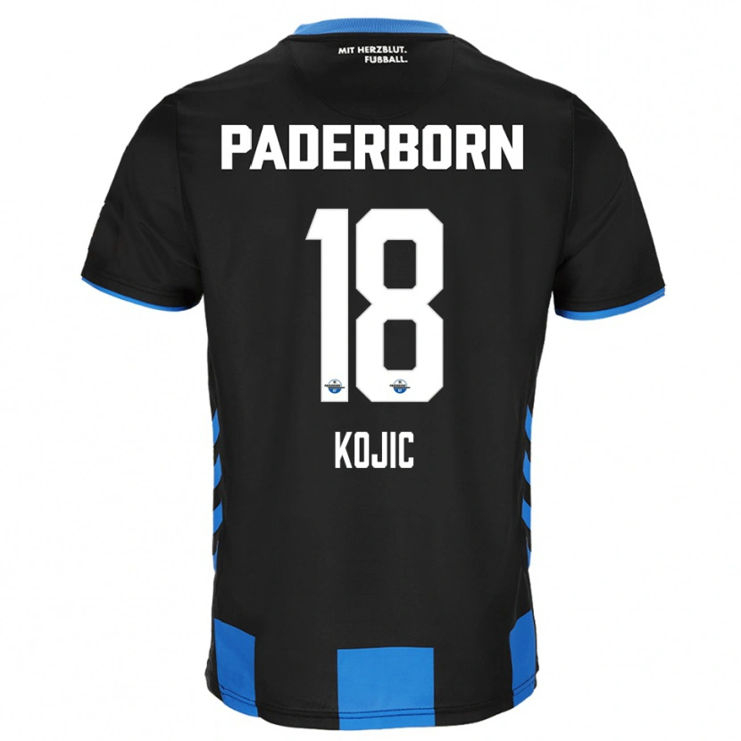 Danxen Kvinnor Stanko Kojic #18 Svart Blå Hemmatröja Matchtröjor 2025/26 Tröjor T-Tröja