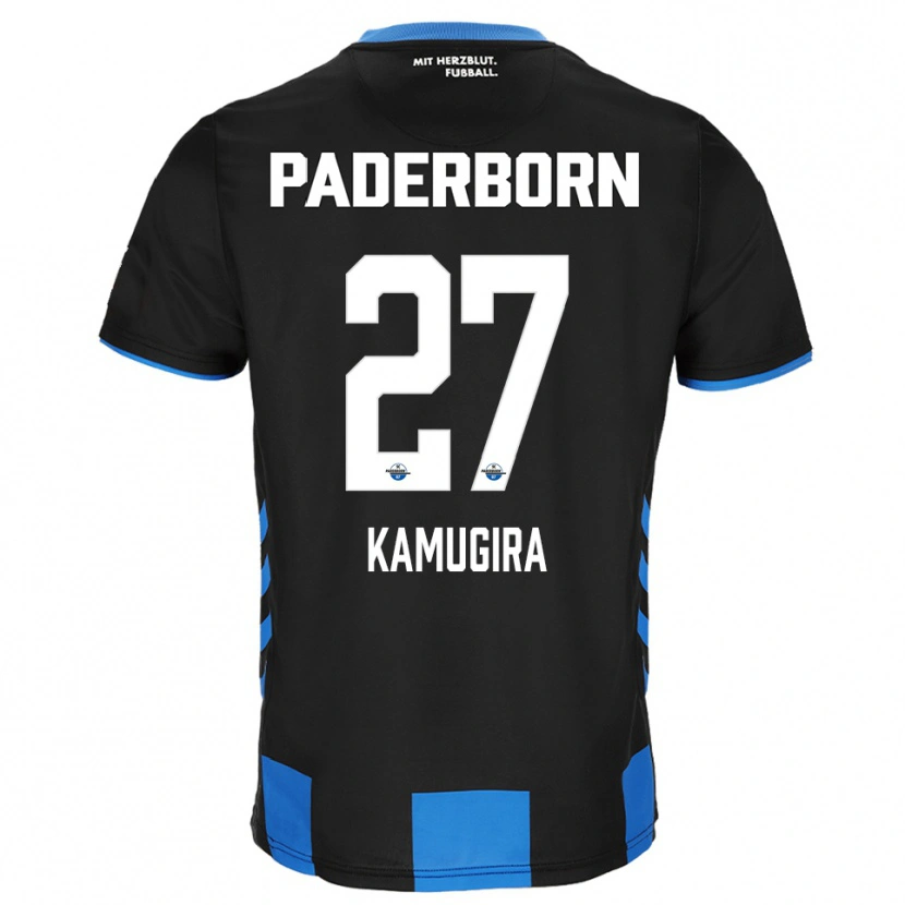 Danxen Kvinnor Rayan Kamugira #27 Svart Blå Hemmatröja Matchtröjor 2025/26 Tröjor T-Tröja