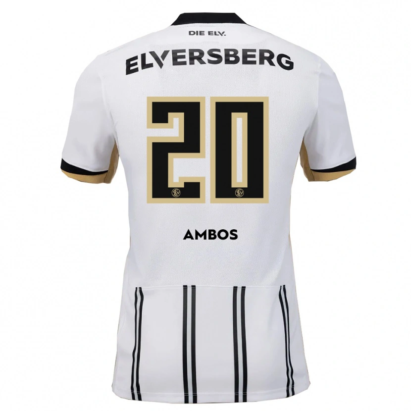 Danxen Kvinnor Marlon Ambos #20 Vit Svart Hemmatröja Matchtröjor 2025/26 Tröjor T-Tröja