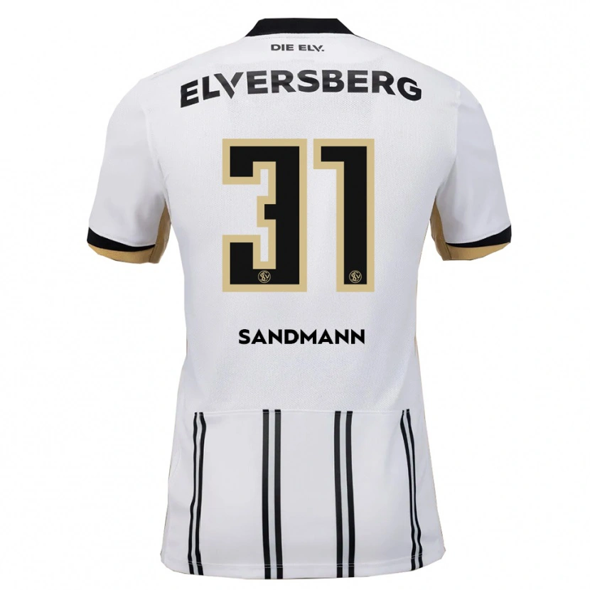 Danxen Kvinnor Amanda Sandmann #31 Vit Svart Hemmatröja Matchtröjor 2025/26 Tröjor T-Tröja