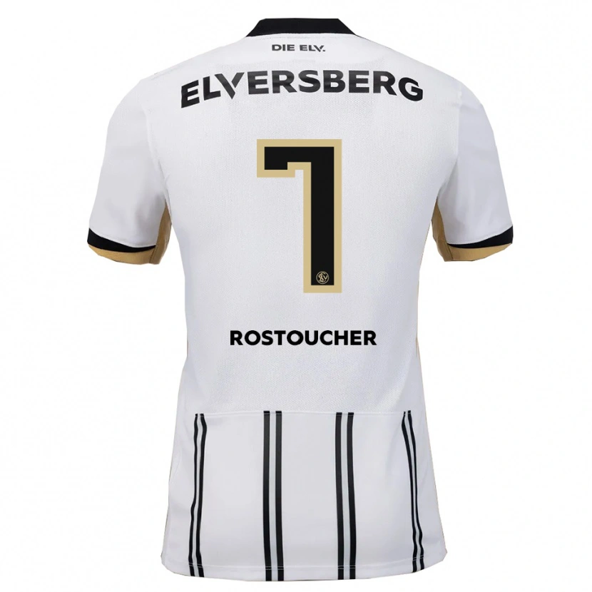 Danxen Kvinnor Dorian Rostoucher #7 Vit Svart Hemmatröja Matchtröjor 2025/26 Tröjor T-Tröja