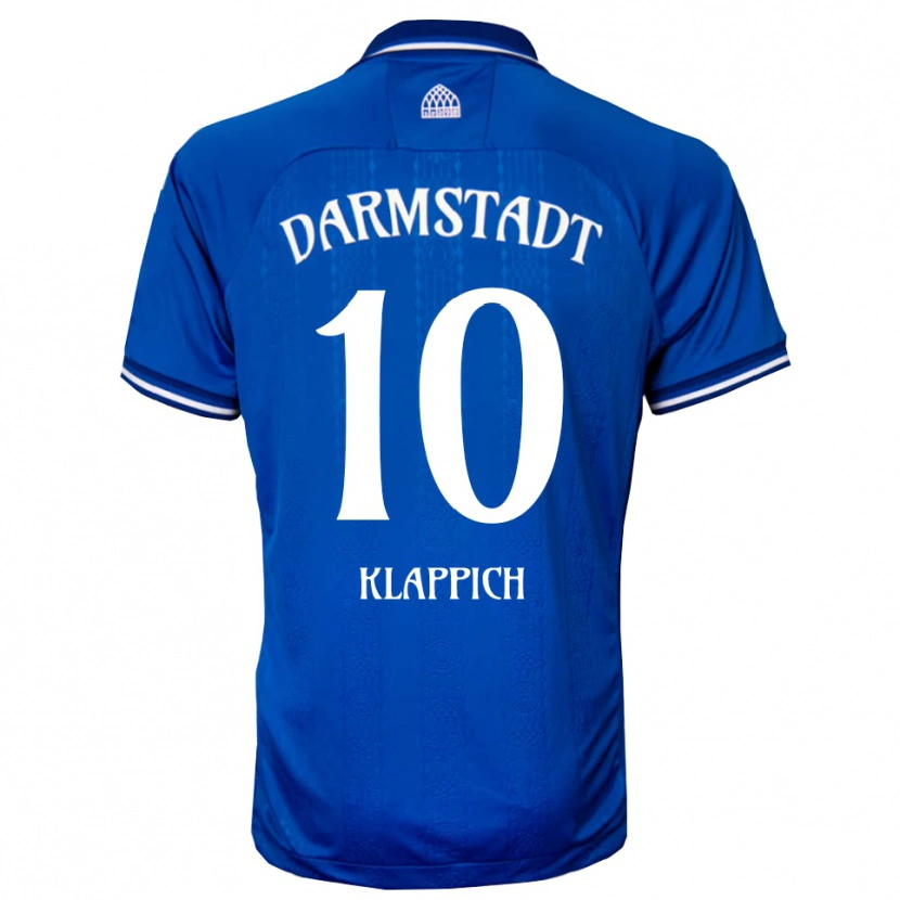 Danxen Kvinnor Luis Klappich #10 Blå Vit Hemmatröja Matchtröjor 2025/26 Tröjor T-Tröja
