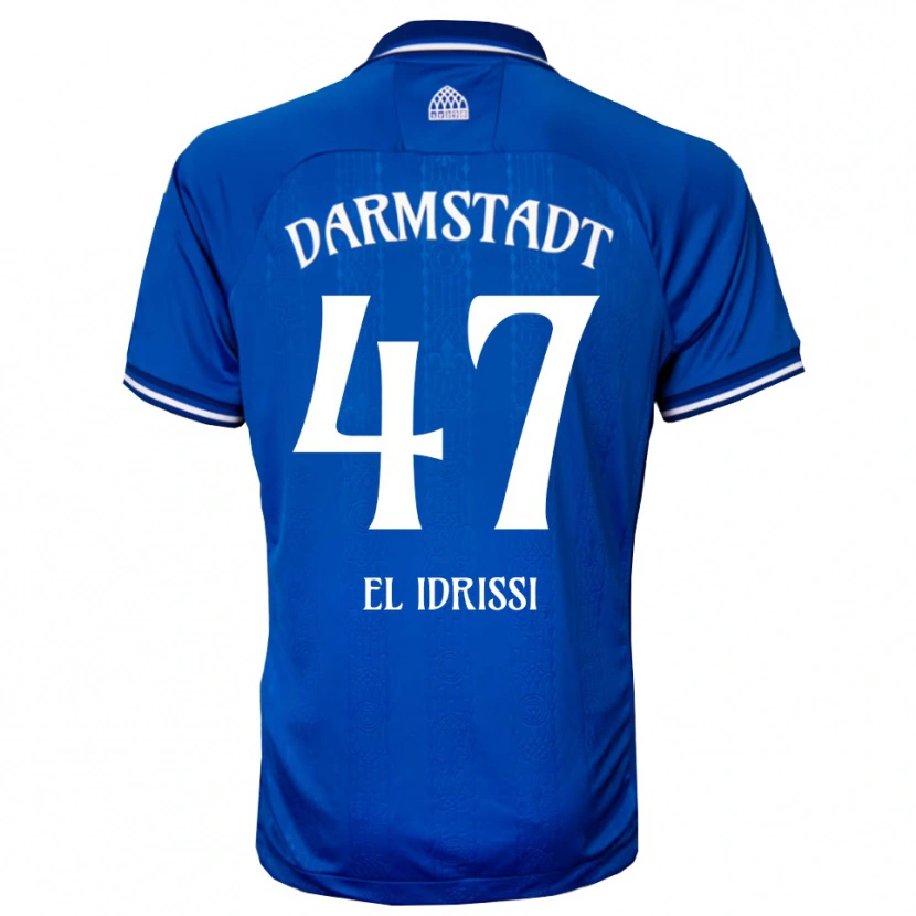 Danxen Kvinnor Othmane El Idrissi #47 Blå Vit Hemmatröja Matchtröjor 2025/26 Tröjor T-Tröja