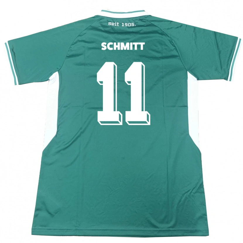 Danxen Kvinnor Valentin Schmitt #11 Grön Vit Hemmatröja Matchtröjor 2025/26 Tröjor T-Tröja