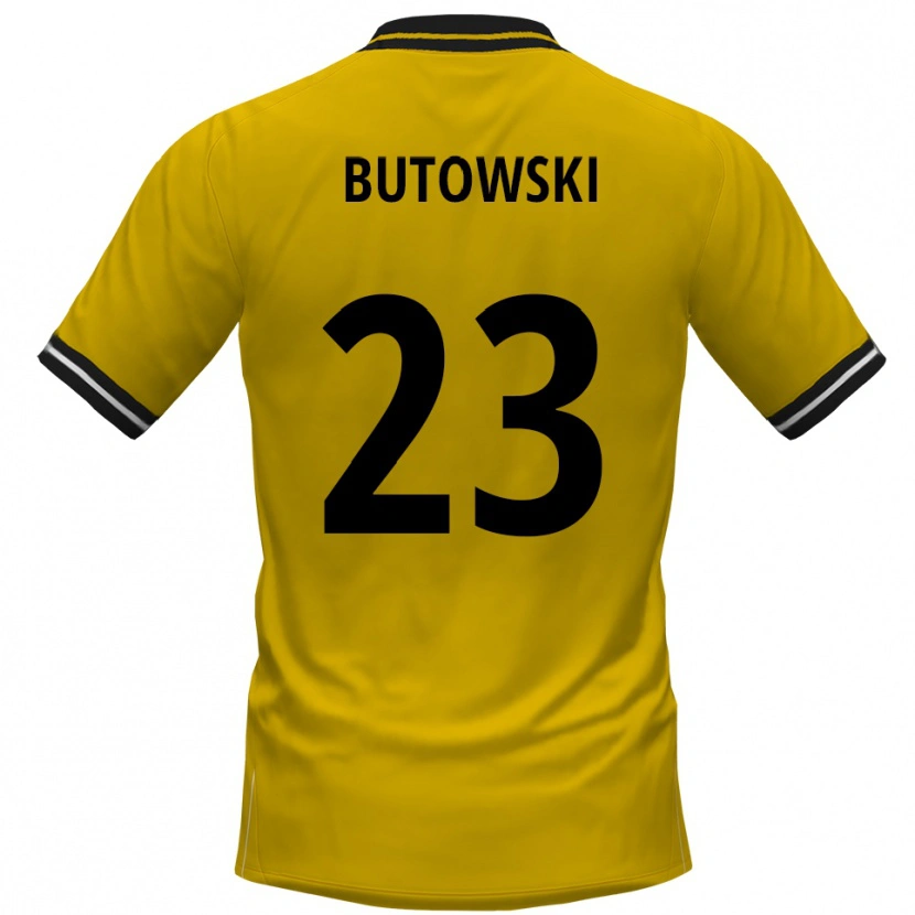 Danxen Kvinnor Dennis Butowski #23 Gul Svart Hemmatröja Matchtröjor 2025/26 Tröjor T-Tröja