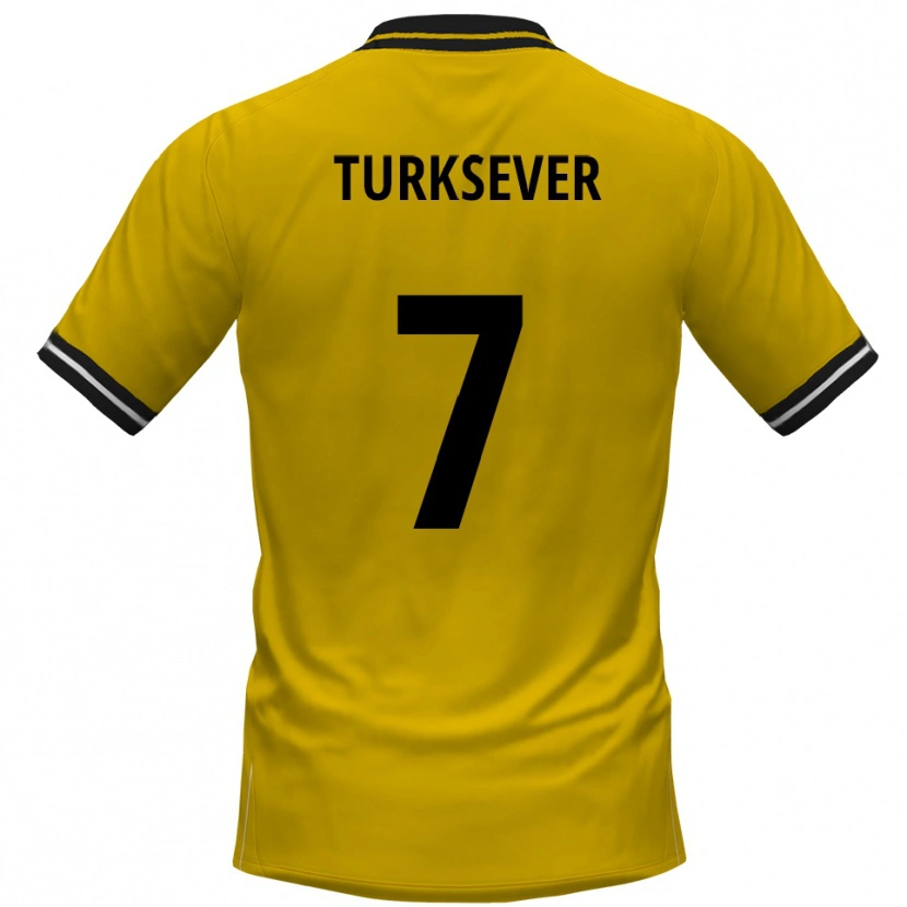 Danxen Kvinnor Emre Türksever #7 Gul Svart Hemmatröja Matchtröjor 2025/26 Tröjor T-Tröja