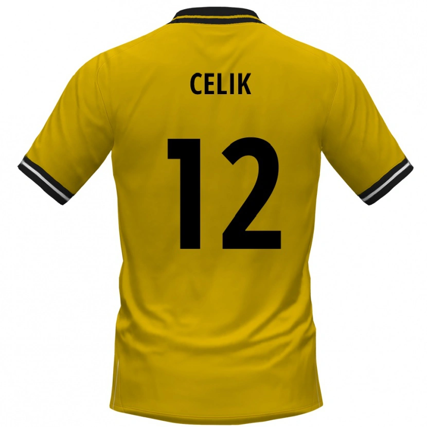 Danxen Kvinnor Haci Celik #12 Gul Svart Hemmatröja Matchtröjor 2025/26 Tröjor T-Tröja