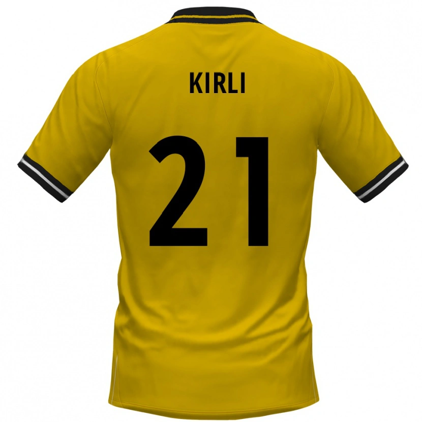 Danxen Kvinnor Celil-Noah Kirli #21 Gul Svart Hemmatröja Matchtröjor 2025/26 Tröjor T-Tröja
