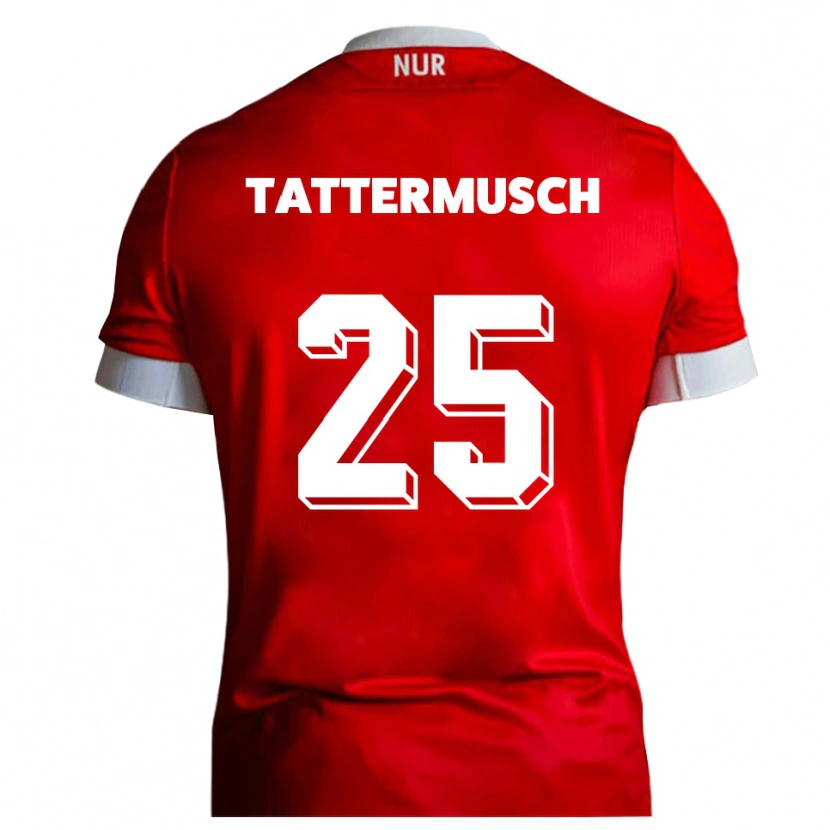 Danxen Kvinnor Ted Tattermusch #25 Röd Vit Hemmatröja Matchtröjor 2025/26 Tröjor T-Tröja