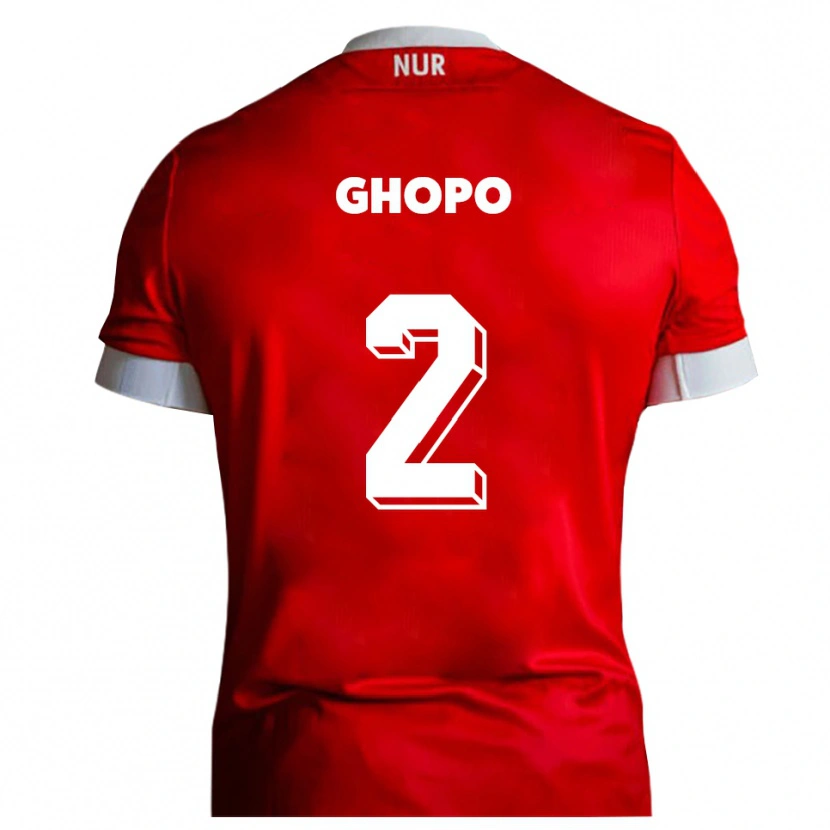 Danxen Kvinnor Morel Ghopo #2 Röd Vit Hemmatröja Matchtröjor 2025/26 Tröjor T-Tröja