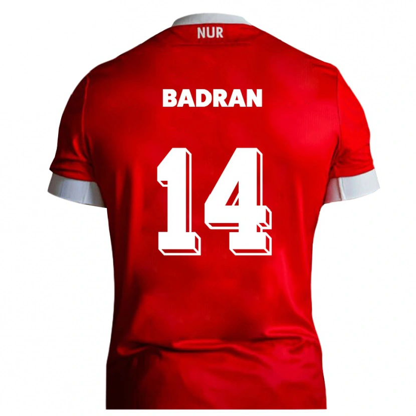Danxen Kvinnor Ahmad Badran #14 Röd Vit Hemmatröja Matchtröjor 2025/26 Tröjor T-Tröja