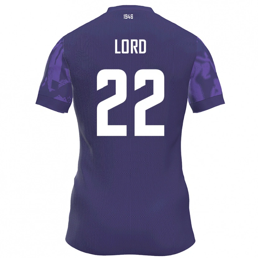 Danxen Kvinnor Louis Lord #22 Lila Vit Hemmatröja Matchtröjor 2025/26 Tröjor T-Tröja