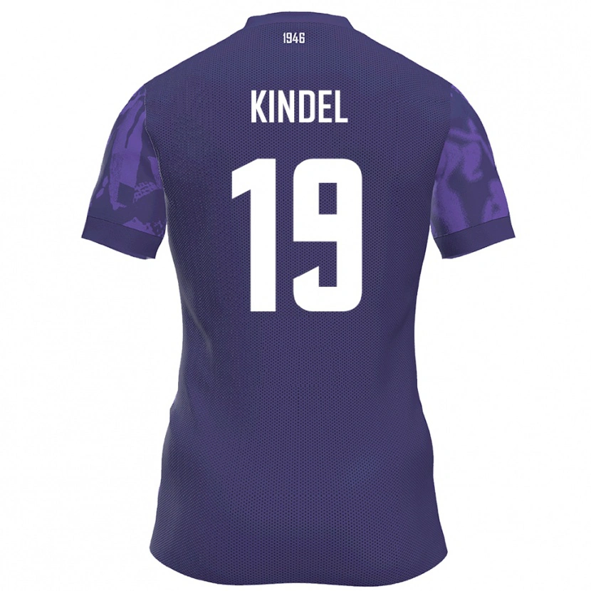 Danxen Kvinnor Maxim Kindel #19 Lila Vit Hemmatröja Matchtröjor 2025/26 Tröjor T-Tröja