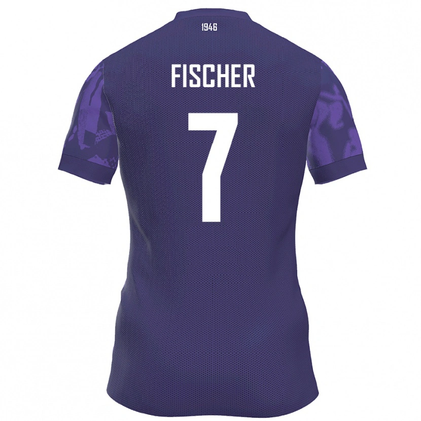 Danxen Kvinnor Franz Fischer #7 Lila Vit Hemmatröja Matchtröjor 2025/26 Tröjor T-Tröja