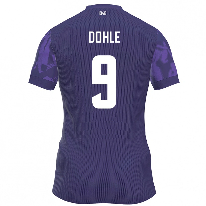 Danxen Kvinnor Leo Dohle #9 Lila Vit Hemmatröja Matchtröjor 2025/26 Tröjor T-Tröja