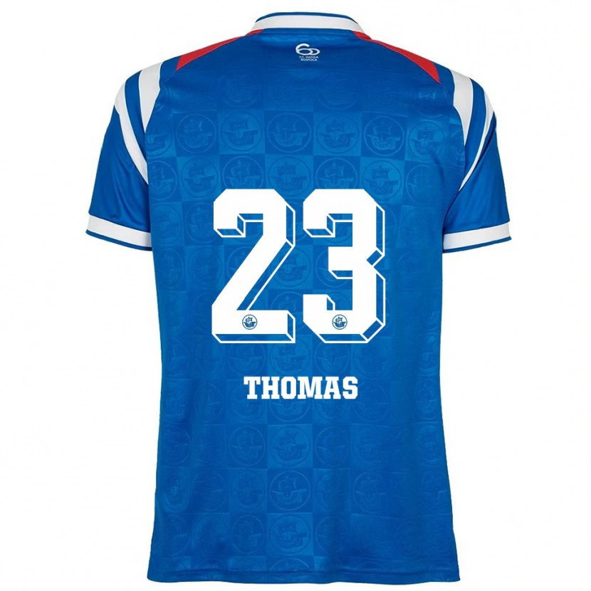 Danxen Kvinnor Jordan Thomas #23 Blå Vit Röd Hemmatröja Matchtröjor 2025/26 Tröjor T-Tröja