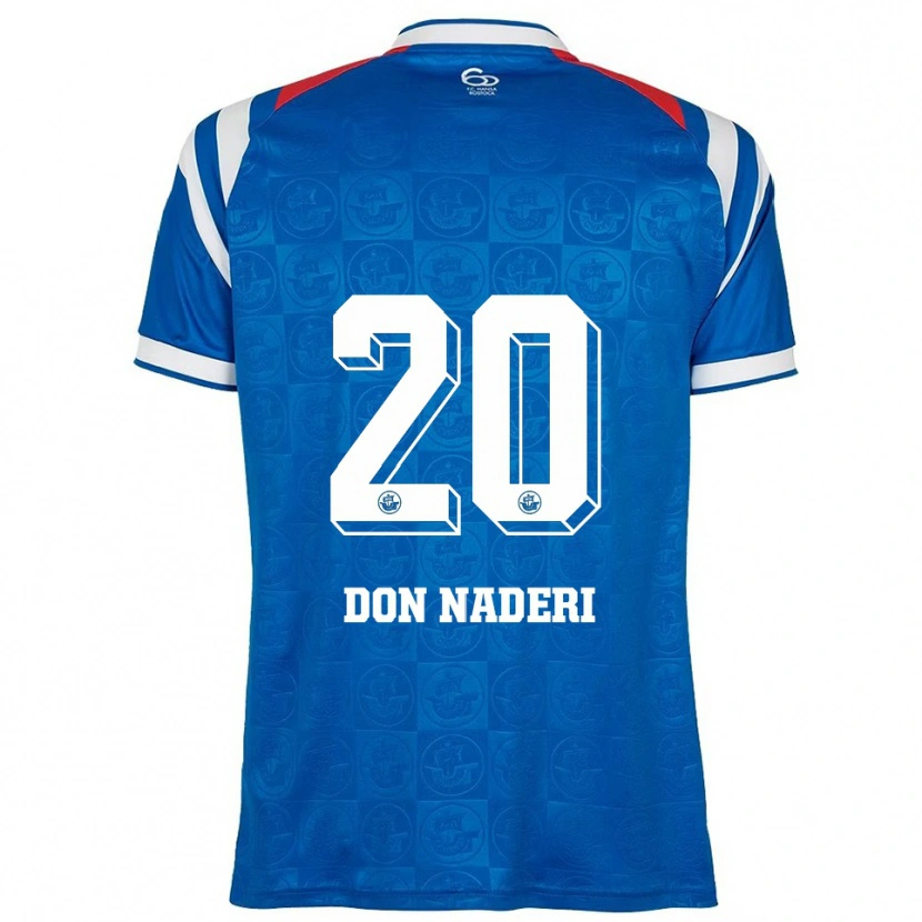 Danxen Kvinnor Ryan Naderi #20 Blå Vit Röd Hemmatröja Matchtröjor 2025/26 Tröjor T-Tröja