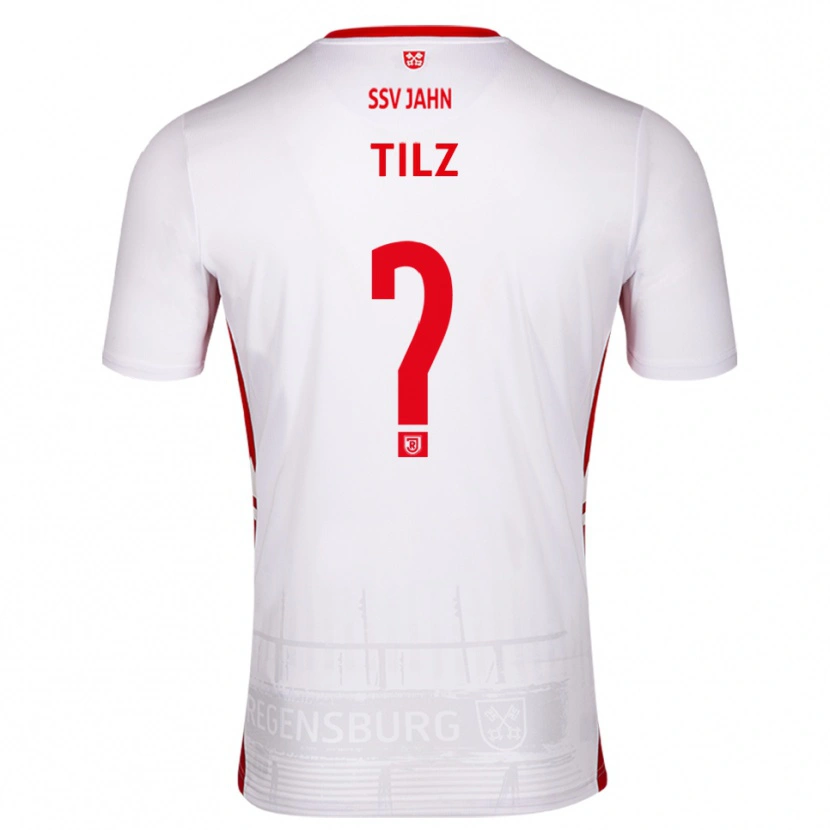 Danxen Kvinnor Julius Tilz #0 Vit Röd Hemmatröja Matchtröjor 2025/26 Tröjor T-Tröja