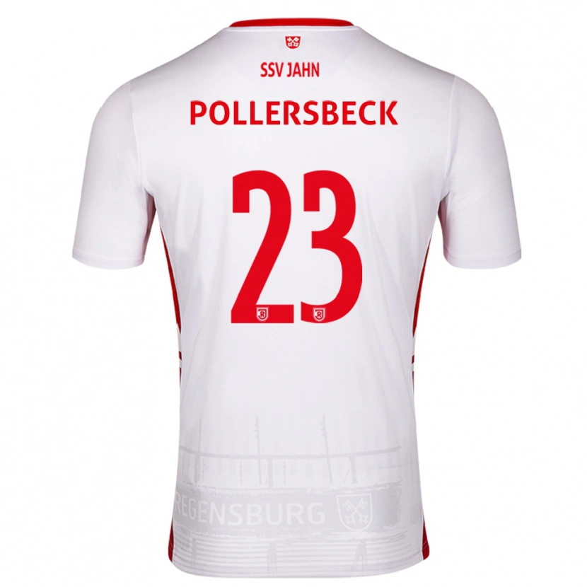 Danxen Kvinnor Julian Pollersbeck #23 Vit Röd Hemmatröja Matchtröjor 2025/26 Tröjor T-Tröja