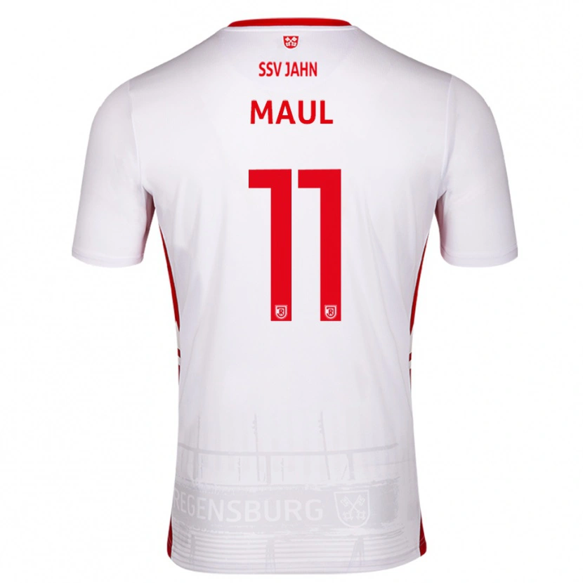 Danxen Kvinnor Marco Maul #11 Vit Röd Hemmatröja Matchtröjor 2025/26 Tröjor T-Tröja