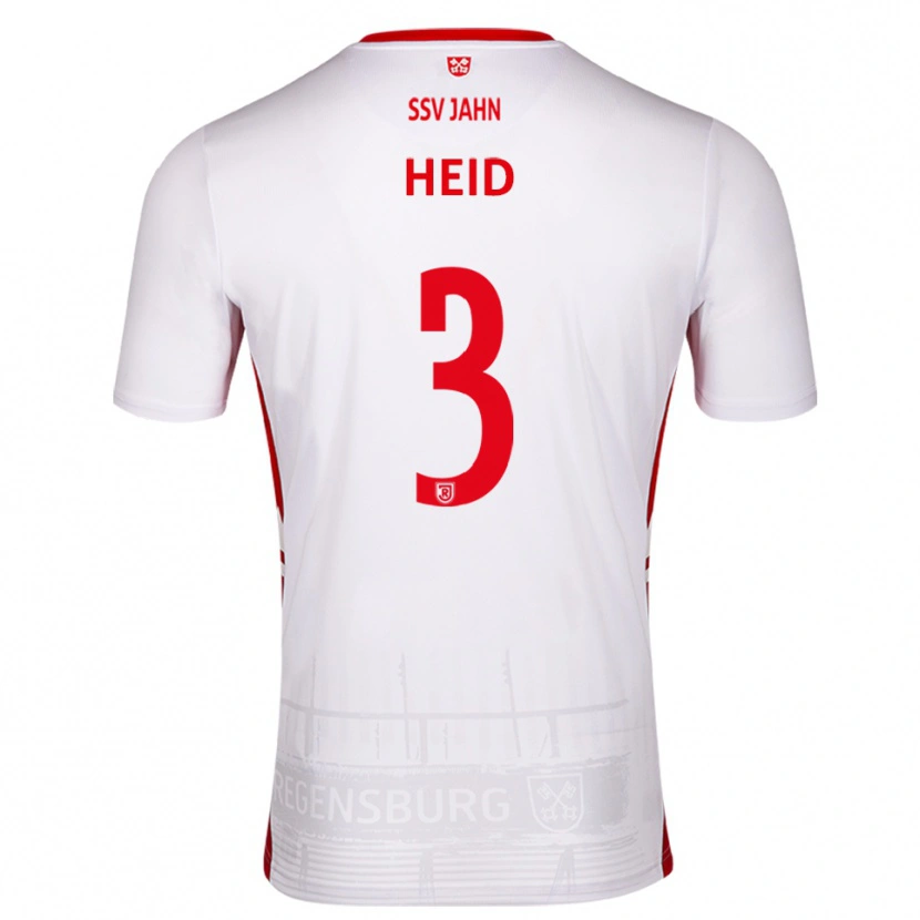 Danxen Kvinnor Henrik Heid #3 Vit Röd Hemmatröja Matchtröjor 2025/26 Tröjor T-Tröja
