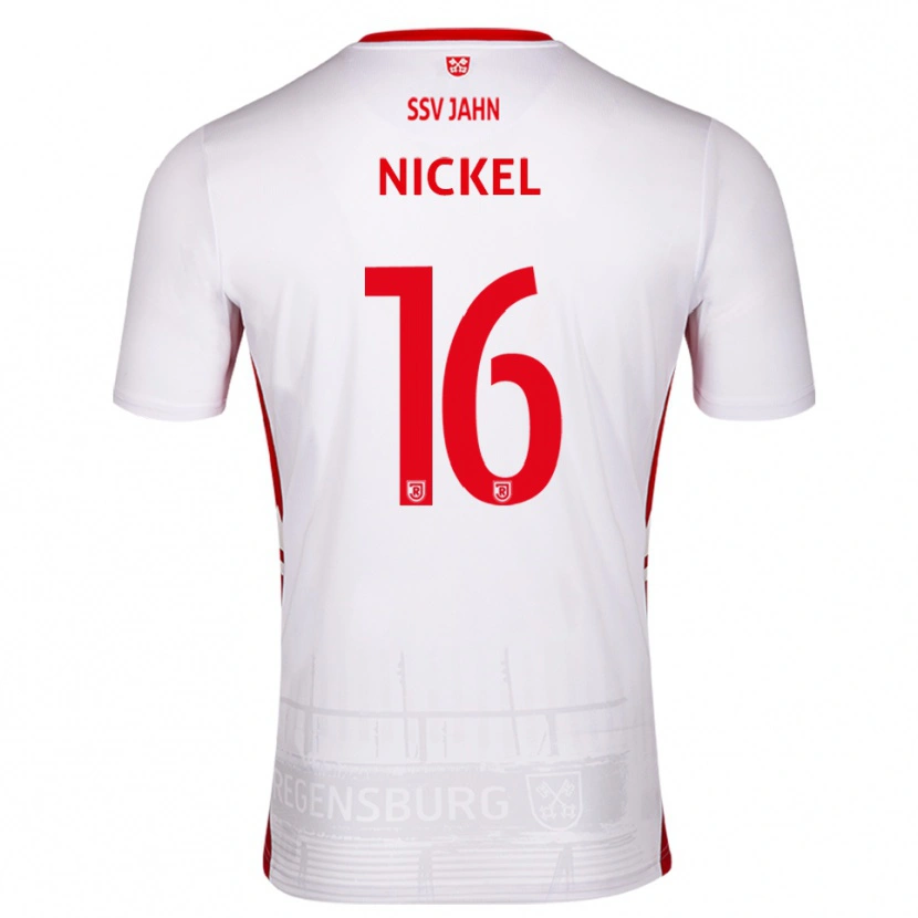 Danxen Kvinnor Marlon Nickel #16 Vit Röd Hemmatröja Matchtröjor 2025/26 Tröjor T-Tröja