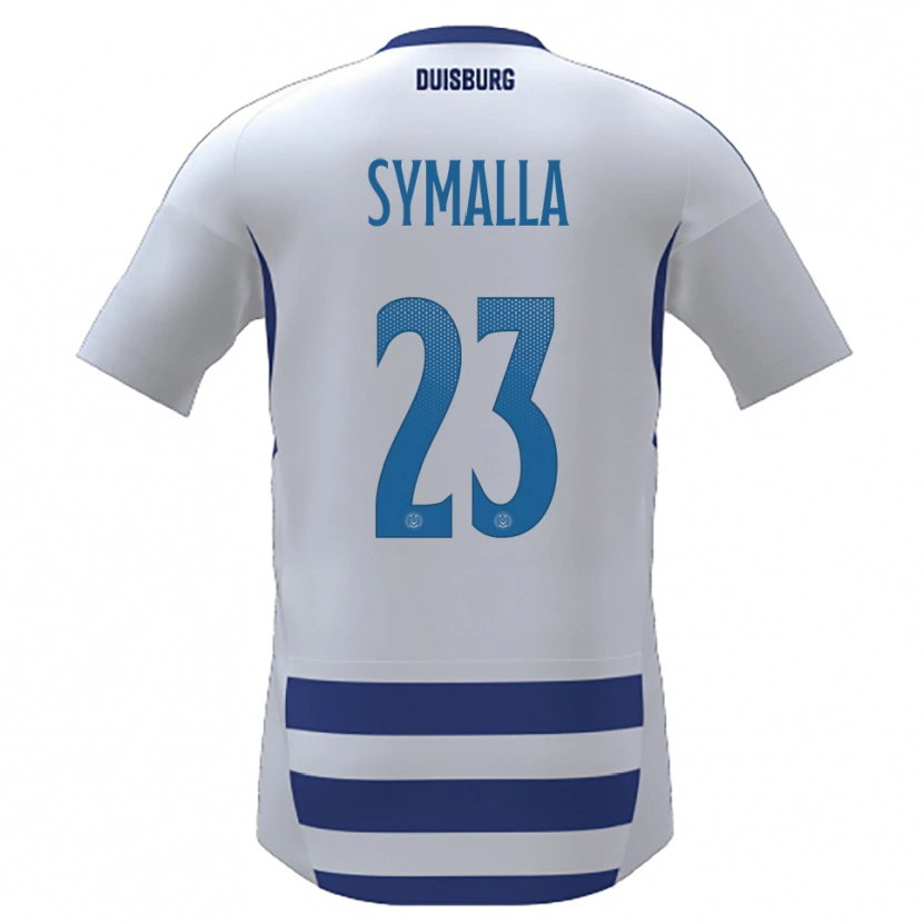 Danxen Kvinnor Jan-Simon Symalla #23 Vit Blå Hemmatröja Matchtröjor 2025/26 Tröjor T-Tröja