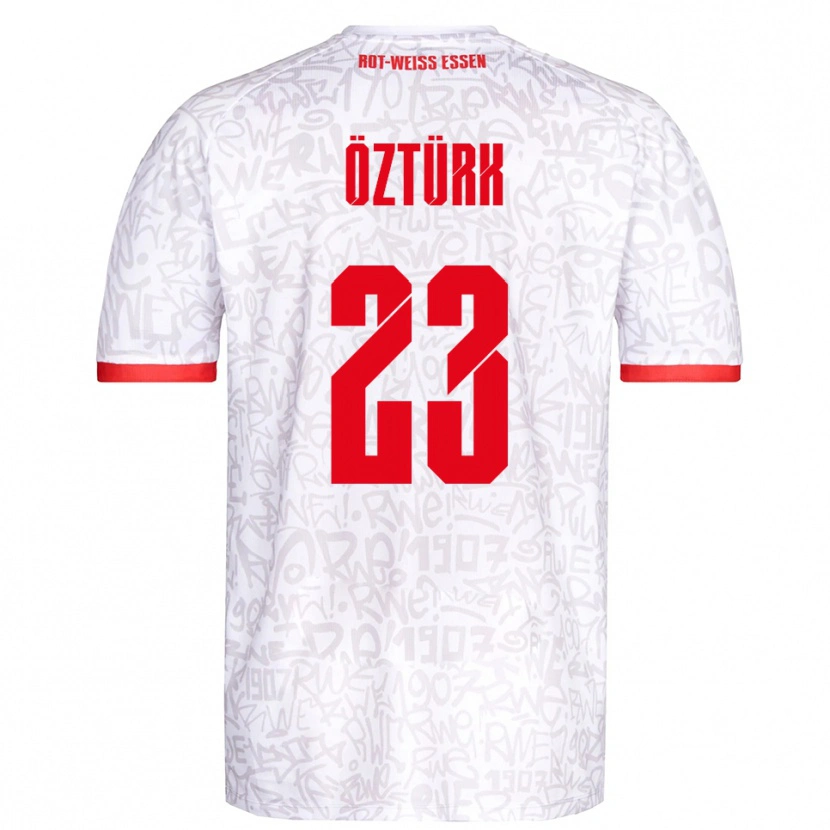 Danxen Kvinnor Efehan Öztürk #23 Vit Röd Hemmatröja Matchtröjor 2025/26 Tröjor T-Tröja
