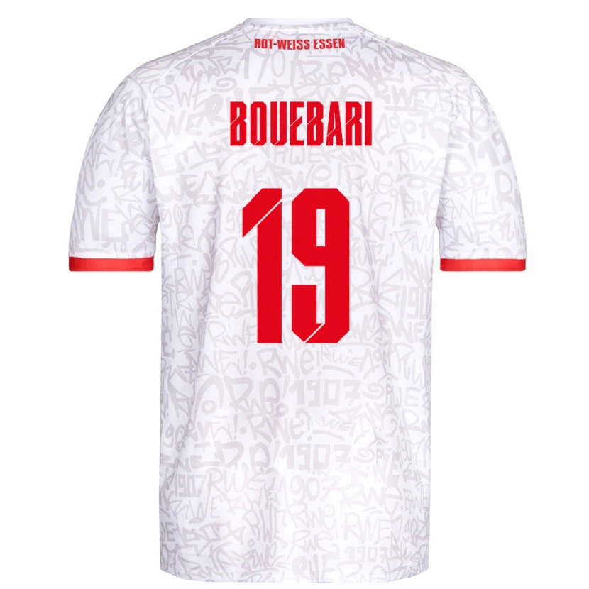 Danxen Kvinnor Franci Bouebari #19 Vit Röd Hemmatröja Matchtröjor 2025/26 Tröjor T-Tröja