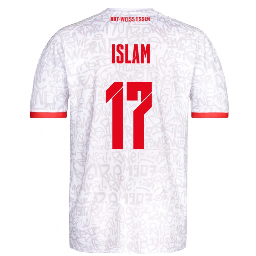Danxen Kvinnor Arda Islam #17 Vit Röd Hemmatröja Matchtröjor 2025/26 Tröjor T-Tröja