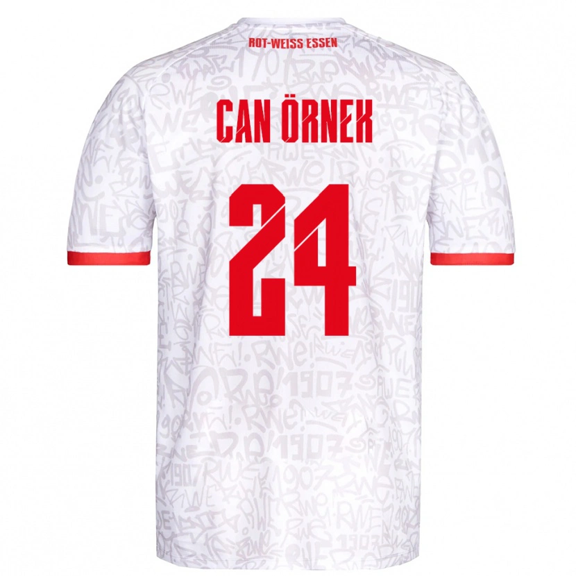 Danxen Kvinnor Eray Can Örnek #24 Vit Röd Hemmatröja Matchtröjor 2025/26 Tröjor T-Tröja