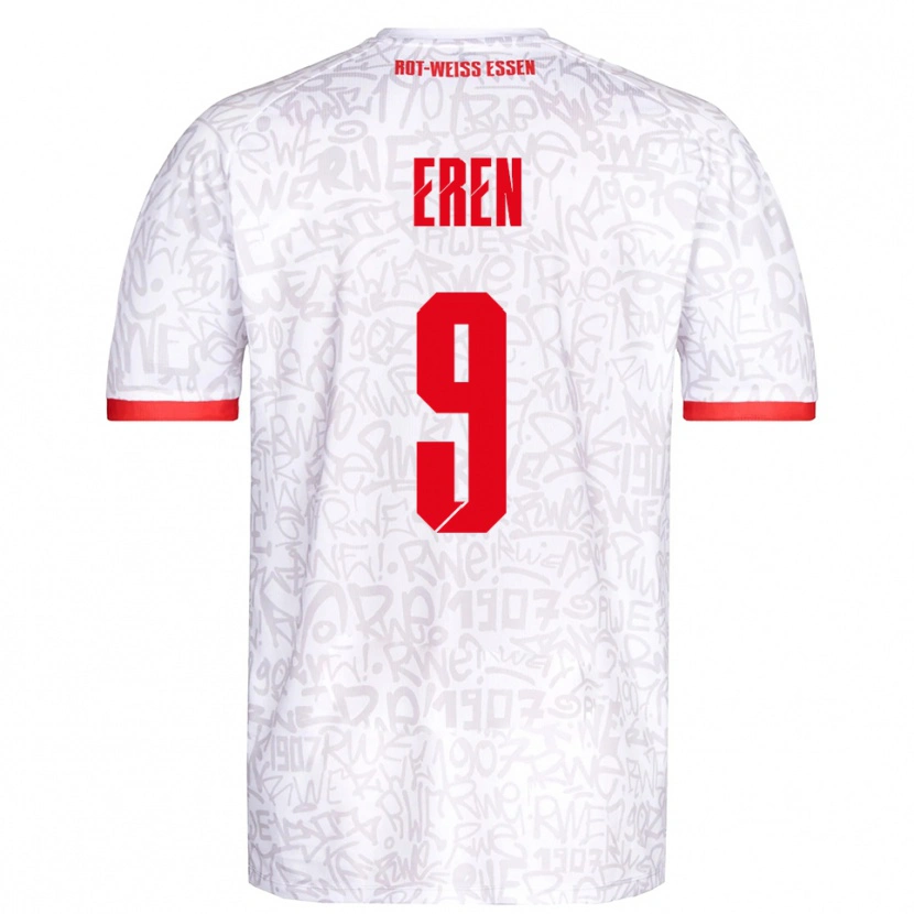 Danxen Kvinnor Baran Eren #9 Vit Röd Hemmatröja Matchtröjor 2025/26 Tröjor T-Tröja