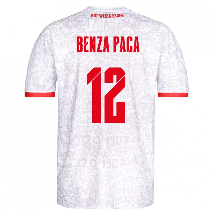 Danxen Kvinnor Lynes Benza Paca #12 Vit Röd Hemmatröja Matchtröjor 2025/26 Tröjor T-Tröja