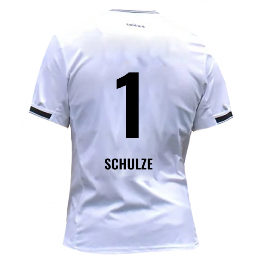 Danxen Kvinnor Philipp Schulze #1 Vit Röd Hemmatröja Matchtröjor 2025/26 Tröjor T-Tröja