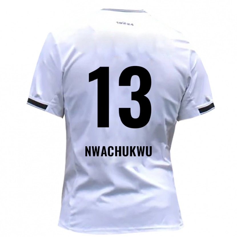 Danxen Kvinnor Isaak Nwachukwu #13 Vit Röd Hemmatröja Matchtröjor 2025/26 Tröjor T-Tröja