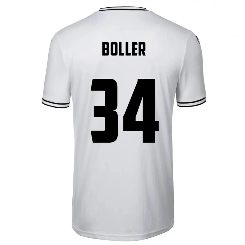 Danxen Kvinnor Jan Boller #34 Vit Svart Hemmatröja Matchtröjor 2025/26 Tröjor T-Tröja