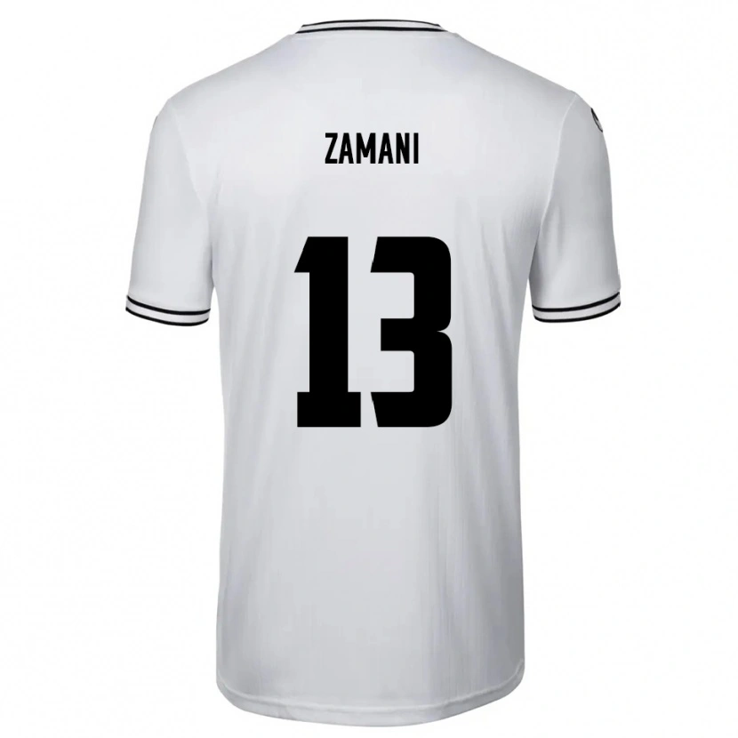 Danxen Kvinnor Erfan Zamani #13 Vit Svart Hemmatröja Matchtröjor 2025/26 Tröjor T-Tröja