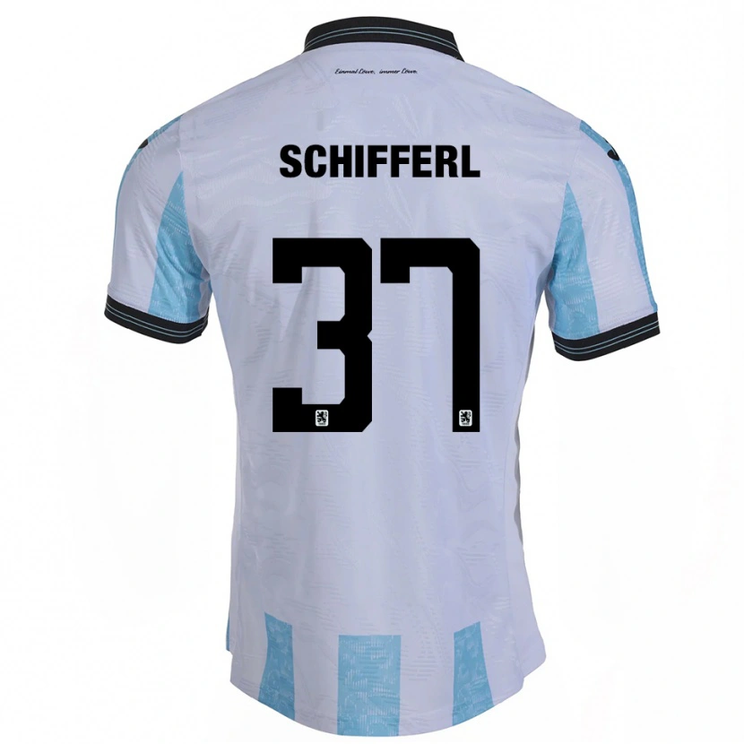 Danxen Kvinnor Raphael Schifferl #37 Vit Himmelsblå Hemmatröja Matchtröjor 2025/26 Tröjor T-Tröja