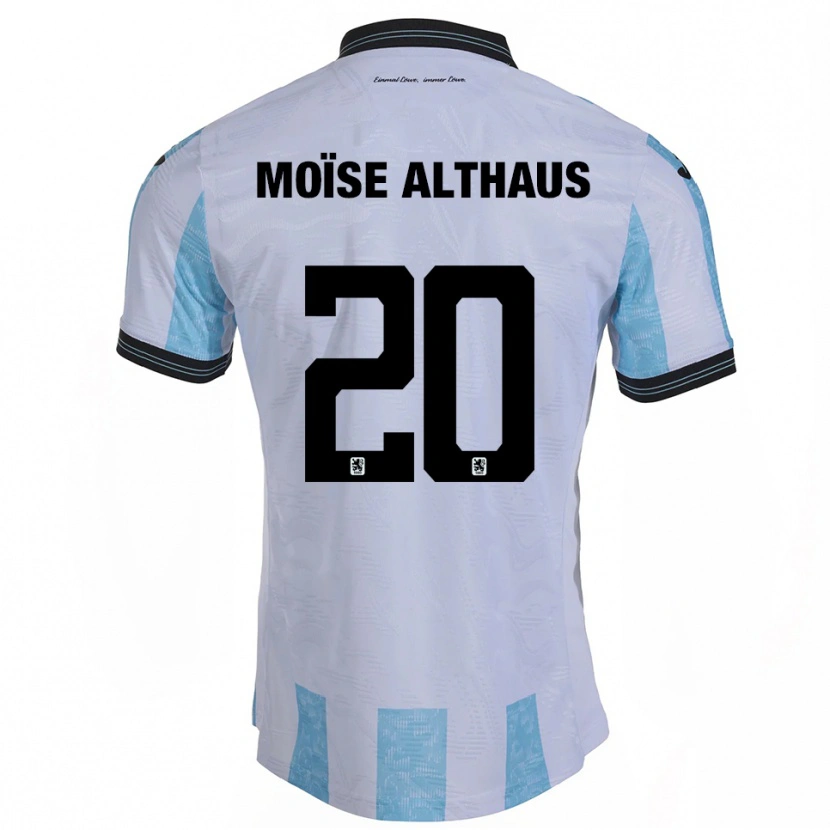 Danxen Kvinnor Samuel Moïse Althaus #20 Vit Himmelsblå Hemmatröja Matchtröjor 2025/26 Tröjor T-Tröja