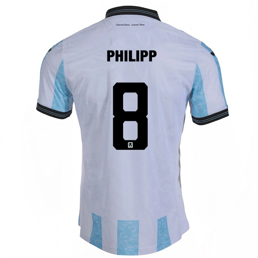 Danxen Kvinnor David Philipp #8 Vit Himmelsblå Hemmatröja Matchtröjor 2025/26 Tröjor T-Tröja