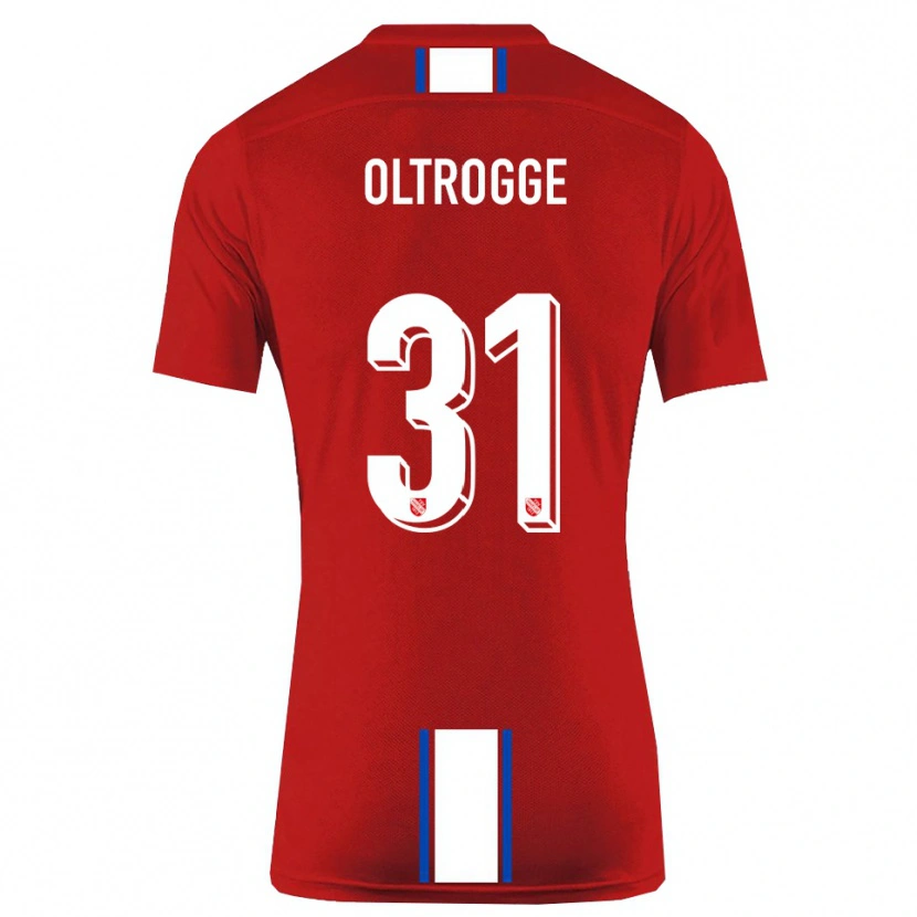 Danxen Kvinnor Jannik Oltrogge #31 Röd Vit Hemmatröja Matchtröjor 2025/26 Tröjor T-Tröja