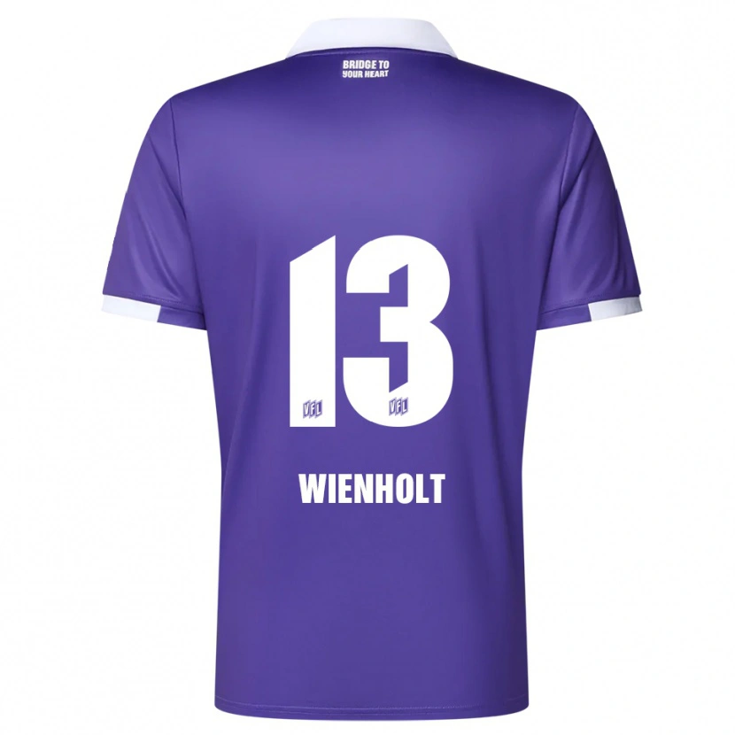 Danxen Kvinnor Paul Wienholt #13 Lila Vit Hemmatröja Matchtröjor 2025/26 Tröjor T-Tröja