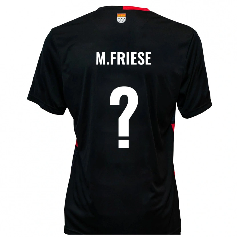 Danxen Kvinnor Lara Maria Friese #0 Svart Röd Hemmatröja Matchtröjor 2025/26 Tröjor T-Tröja