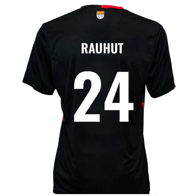 Danxen Kvinnor Kevin Rauhut #24 Svart Röd Hemmatröja Matchtröjor 2025/26 Tröjor T-Tröja