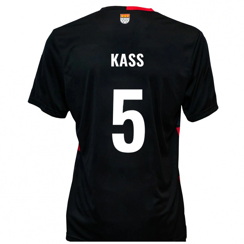 Danxen Kvinnor Martin Kass #5 Svart Röd Hemmatröja Matchtröjor 2025/26 Tröjor T-Tröja