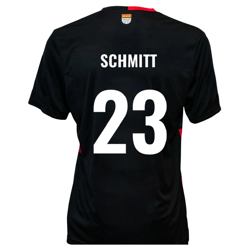 Danxen Kvinnor Bruno Schmitt #23 Svart Röd Hemmatröja Matchtröjor 2025/26 Tröjor T-Tröja